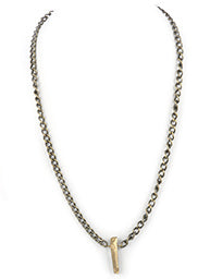 Stone Pendant Chain Necklace
