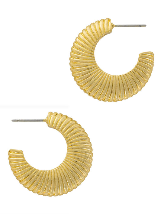 Gold Open Hoop Earrings