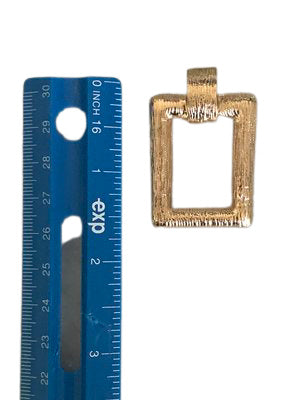 Square One Gold Earrings